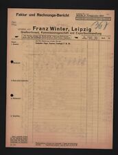 LEIPZIG, Rechnung 1931, Franz