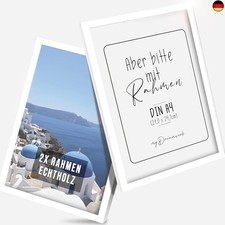 Santorini White Picture Frame