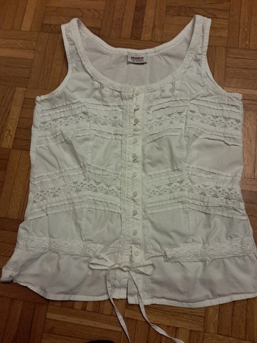 Bluse top spitzen weiß - top,