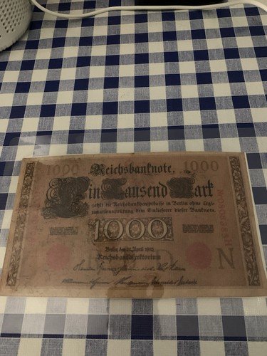Reichsbanknote 1000 mark 1910 - 1000,