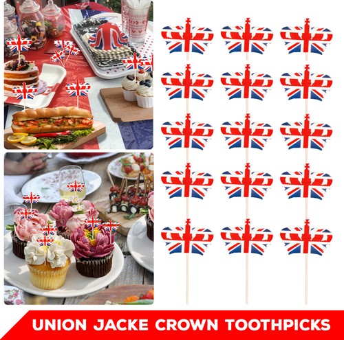 Cocktail picks union jack - union,