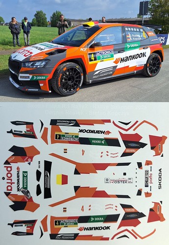 Decal skoda fabia rs - 1:43,
