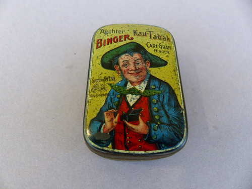 Alte blechdose aechter - blechdose, binger