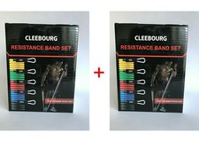 2 Stk. Resistance Band SET Fitness Widerstandsband Fitnessband Gymnastikband