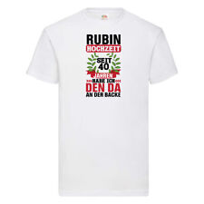 Rubin Hochzeit | 40 Jahre | 40 Jahre Verheiratet T-Shirt Weiß