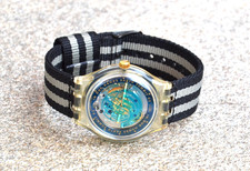 Vintage Swatch Uhr,  Automatic , neues Textilarmband