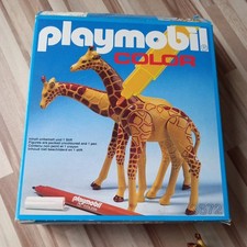 Playmobil 3672 Vintage 80er, Giraffen, mit OVP, nicht fertig bemalt, ohne Stift