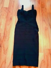 HERVE LEGER Kleid, 36 - 38 schwarz Neu