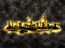 3D LED Duisburg Wandtattoo