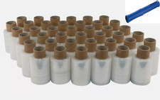 40 Mini Stretchfolie Packfolie Wickelfolie 150m x 100mm 23my + 1 Abroller