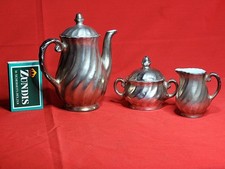 Antikes Puppen Service Porzellan versilbert