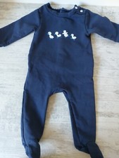 Einteiler/Schlafanzug Gr.68/ 6 Monate Blau JACADI