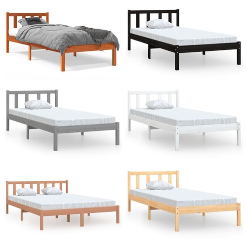 Palettenbett aus holz holzbett - holz,