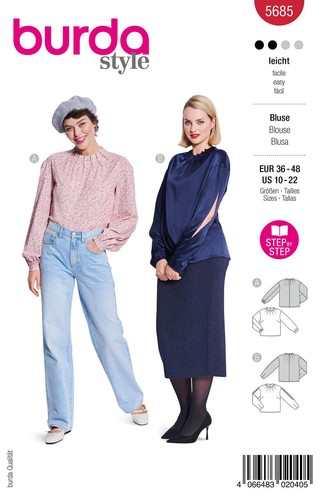 Schnittmuster bluse mit falten - bluse,
