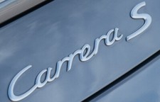 ORIGINAL PORSCHE 997 CARRERA S SILBER HECK SCHRIFTZUG NEU