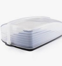 Tupperware XXL Super Bäcker breiter Kuchenbehälter Tortenbehälter transparent