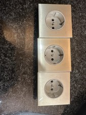 3x JUNG LS990GO Steckdose