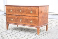 N92W25- Louis XVI Holz Kommode furniert und intarsiert mit Messing Beschlägen
