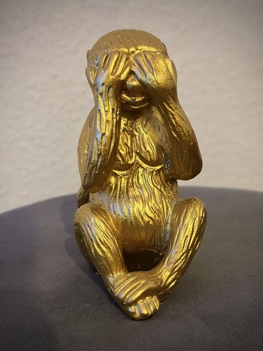 Goldene affenfigur nichts - goldene, „nichts