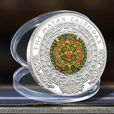 Maya Kalender Münze Silber