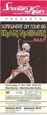 Iron maiden somewhere tour - iron, on