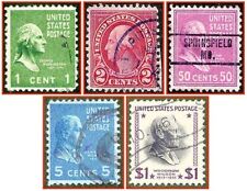 USA (050a) - fünf gestempelte Briefmarken - United States of America
