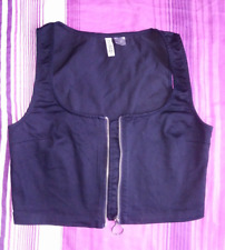 kurze Weste crop schwarz von