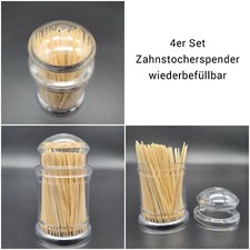 4er Set Zahnstocherspender