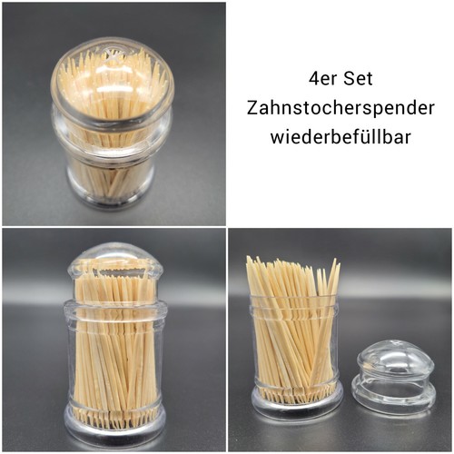 4er set zahnstocherspender - set,