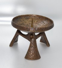 Bronze Leuchter Kirchenleuchter 3-Fuß großer Teller