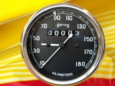 Motorrad-Tachometer 0–180