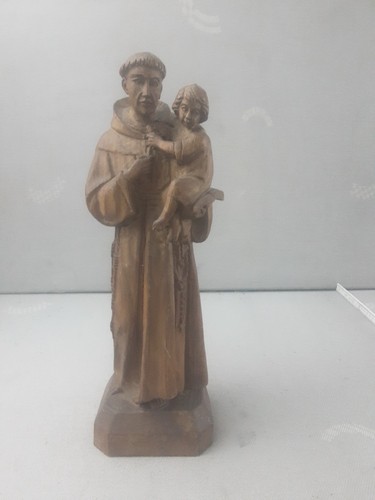 Holzfigur heiliger antonius - holzfigur,