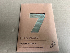 Folienballon Nummer Zahl   " 7 "  ca.70cm  Luftballon / Restposten DVLotK50