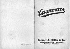 Müller Conrad CAMERA-Katalog  1918	Jahreskatalog mit vielen Kamera abbildungen	M