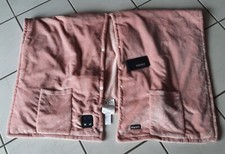 Homedics kabelloser 2in1 Wärmeumhang/Poncho mit Vibration Massagegerät, altrosa