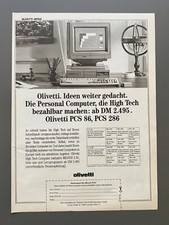 Olivetti Personal Computer PC PCS 86 80s retro 1989 Vintage Ad Werbung Reklame