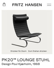 Poul Kjaerholm Kjærholm PK20 PK-20 Fritz Hansen Chair Sessel
