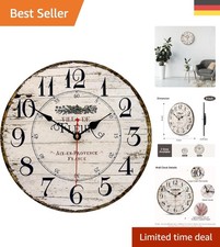 Elegante Wanduhr aus Holz, 8