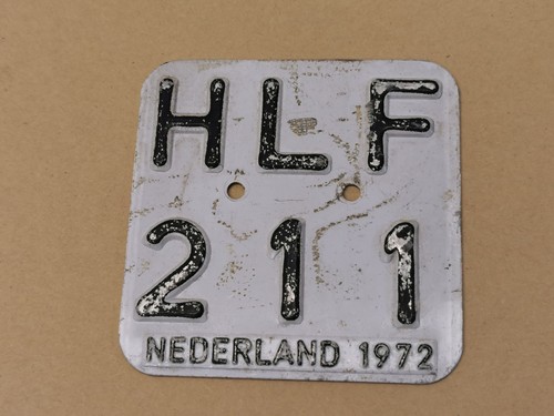Nummernschild niederlande 1968 - nummernschild,