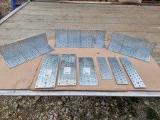 ?Z25? 26 x Flachverbinder Holzverbinder Lochplatten Lochbleche Winkel Verzinkt