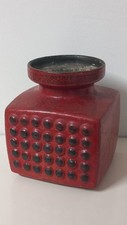 DDR Vase Haldensleben rot