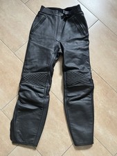 Schwarze Motorrad Lederhose Gr.44/S