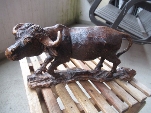 Büffel aus holz 26 cm - büffel, ca