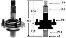 2 Messerspindel, Messerwelle