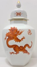 Meissen deckelvase roter - deckelvase, ming