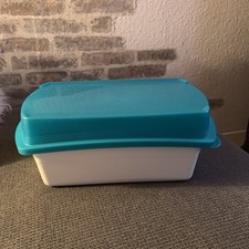 Tupperware  Four Seasons Lunchbox Frischebox Gitter Auftauen  Grün Weiß