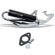 Sport Auspuff Tecnigas Q - tre chrom ABE für Peugeot Jetforce C - Tech 50 Tsdi