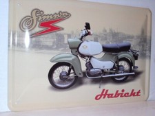 Blechschild Simson Moped