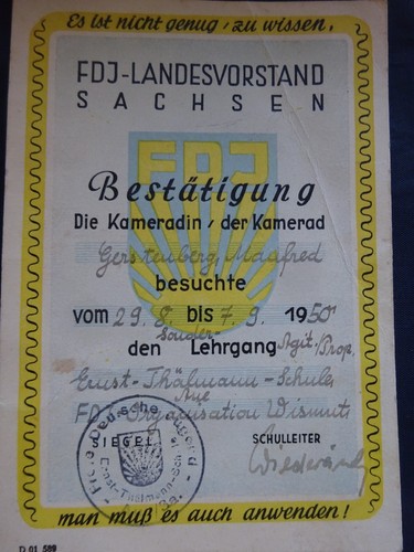 Fdj jungpioniere 1950 ddr - jungpioniere,,