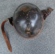 VINTAGE 50 er JAHRE  " RÖMER " MOTORRAD HELM IN BRAUN